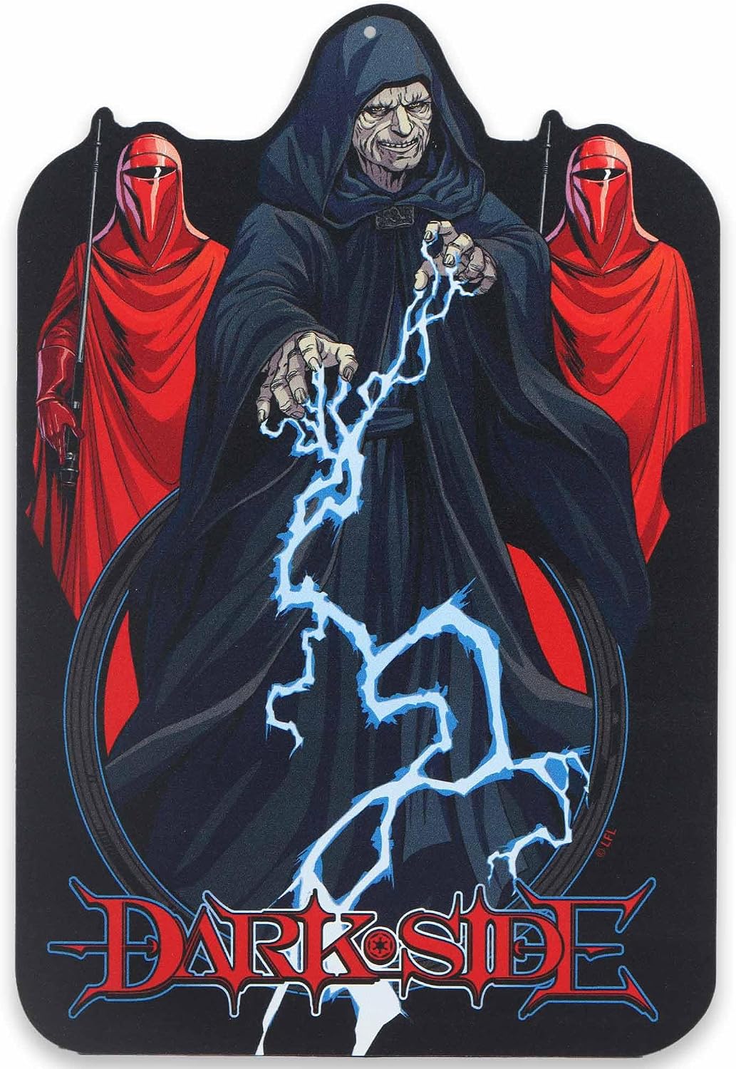 Disney Star Wars Emperor Palpatine Dark Side Metal Sign - Darth Sidious Dark Side Wall Art for Man Cave or Movie Room
