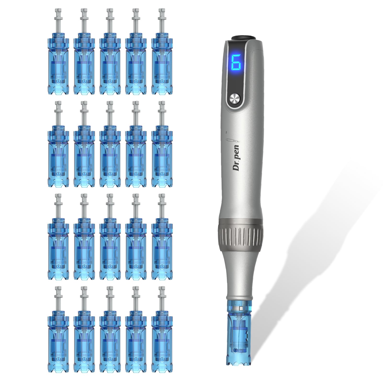 Photo 1 of Microneedle Roller Pen for Home Use - Microneeding Derma Roller Pen for Women Men - Micro Needle Roller Pen for Skin Tools-0.24MM