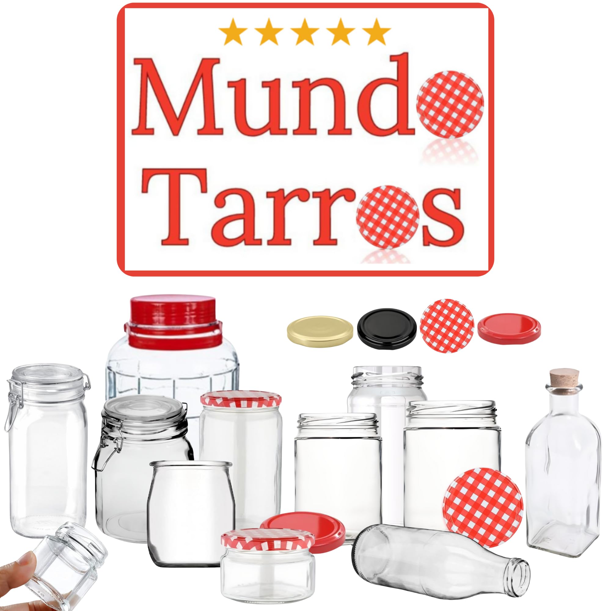 12 Tarros de Cristal Herméticos 1 litro - Con Etiquetas + Ebook de 102 Recetas - Tarros para Conservas, Mermelada, Encurtidos, Fermentar - Vidrio Resistente (12)