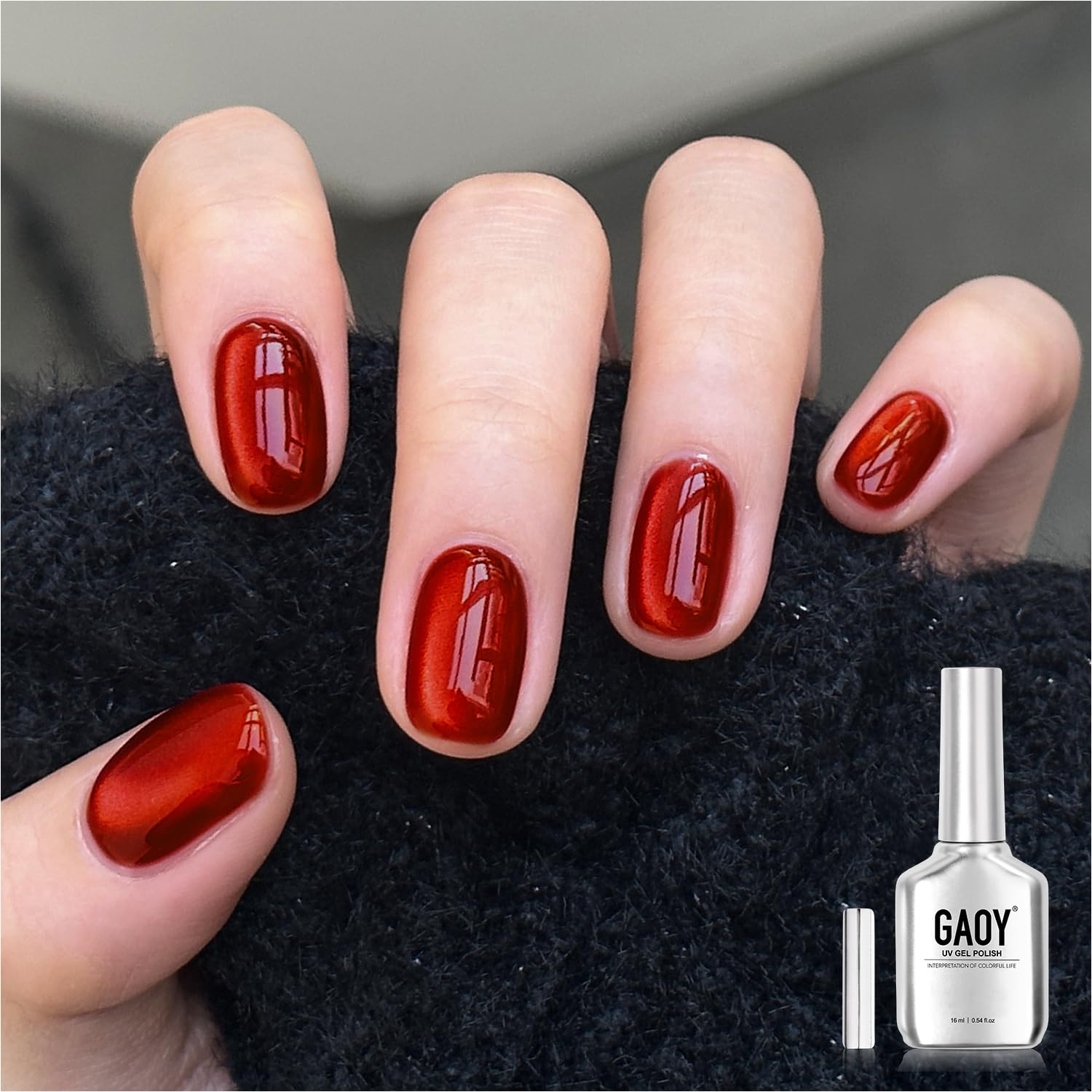 Amazon.com : GAOY Glassy Cat Eye Gel Nail Polish, 16ml Glitter