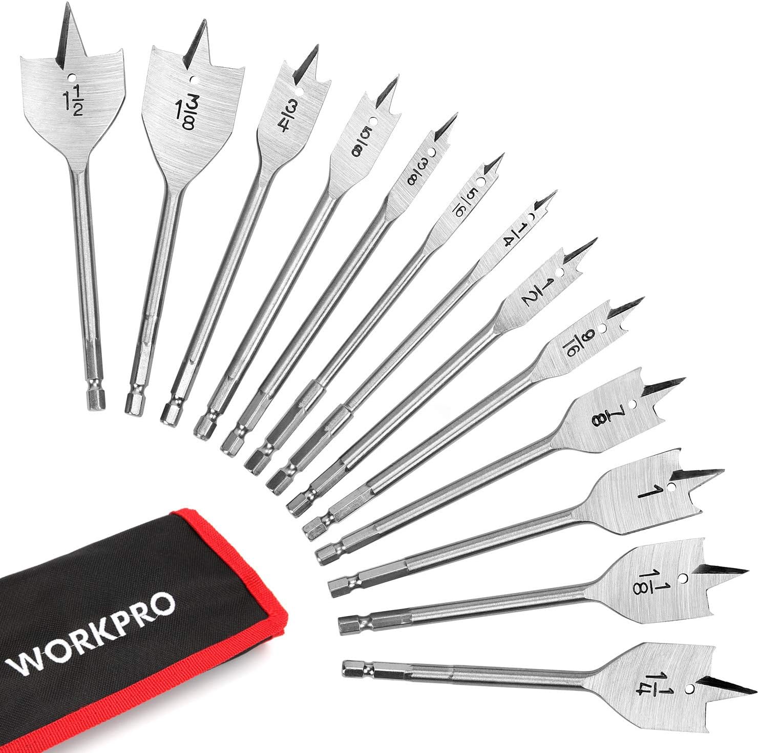 Goldblatt Folding Drywall/Sheetrock Saw and WORKPRO 13-Piece Spade Drill Bit Set