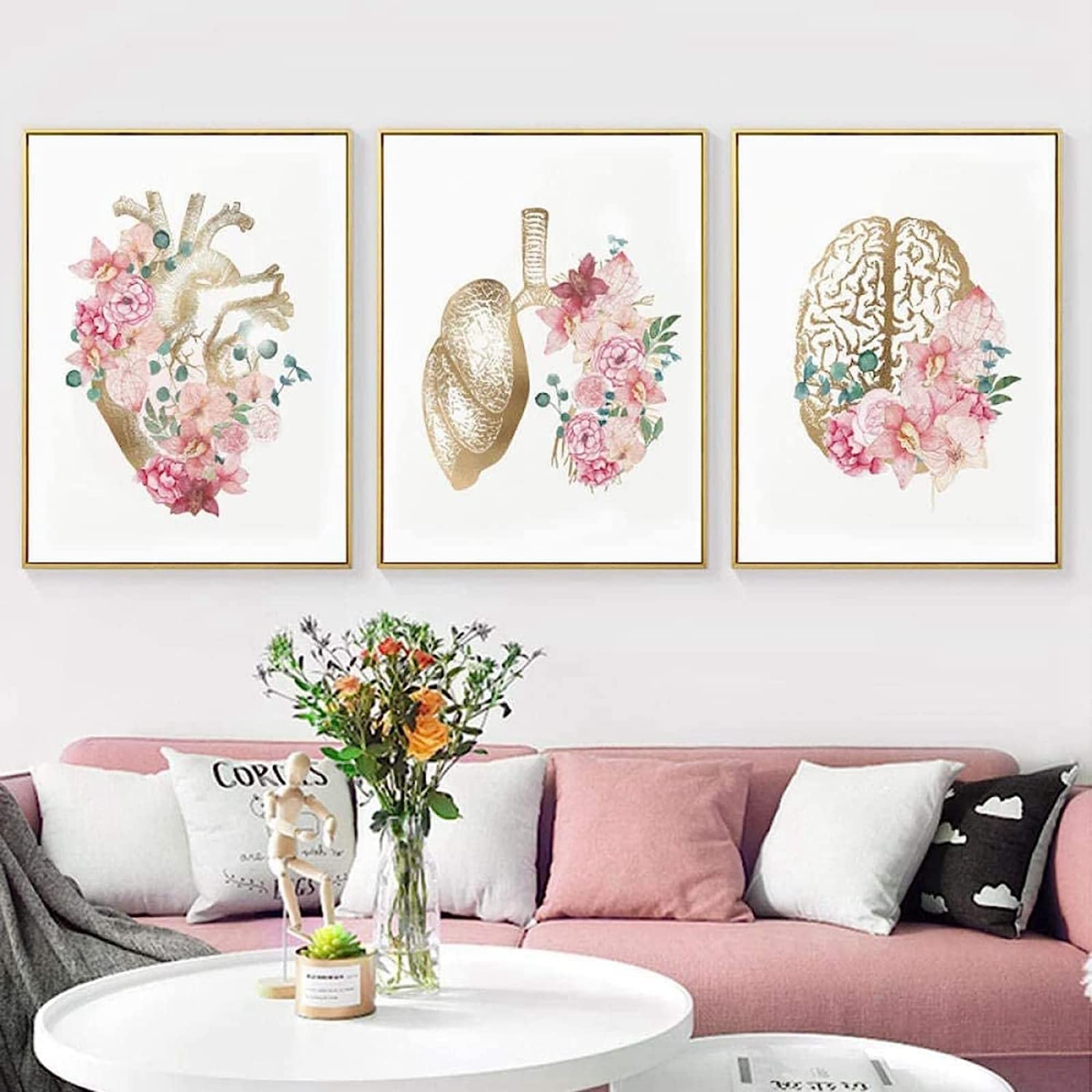 Affiche anatomie humaine de cerveau pour décoration murale de cabinet médical
