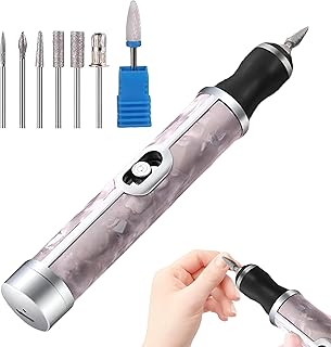 مبرد أظافر محمول، مجموعة شاملة من آلات برد الأظافر، أدوات إزالة أظافر لاسلكية مع 4 خيارات سرعة لتشكيل وتلميع الأظافر