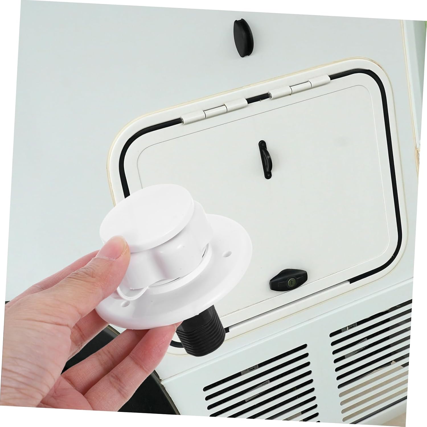 MAGICLULU Rv Water Fill Inlet Valve Reliable Connection for Rv Travel Trailer Stylish Design Compatible with Various Rv Models Efficient Water Tank Filling