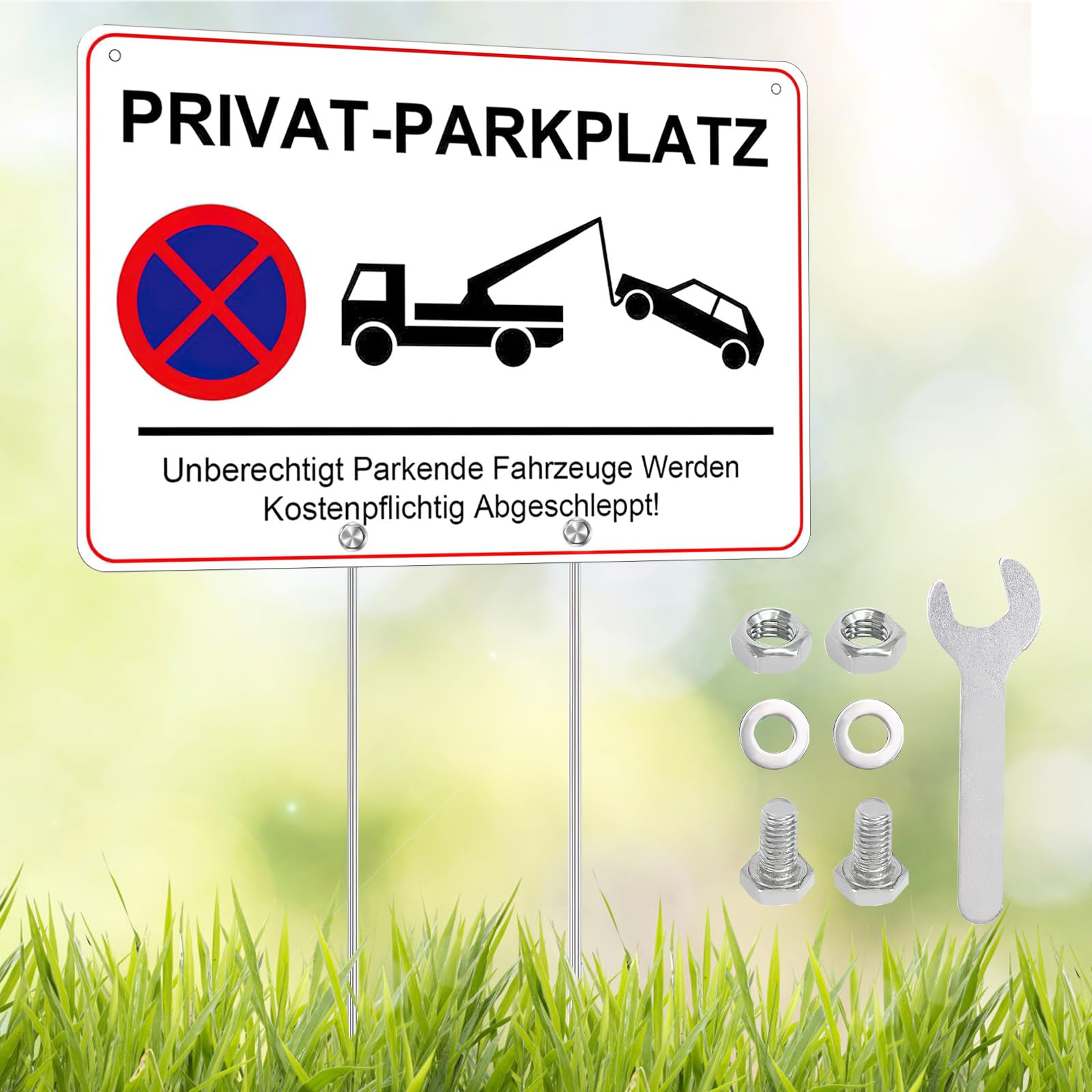 Panneau Stationnement Interdit Accès Pompiers Avec Fourrière - 330 Mm