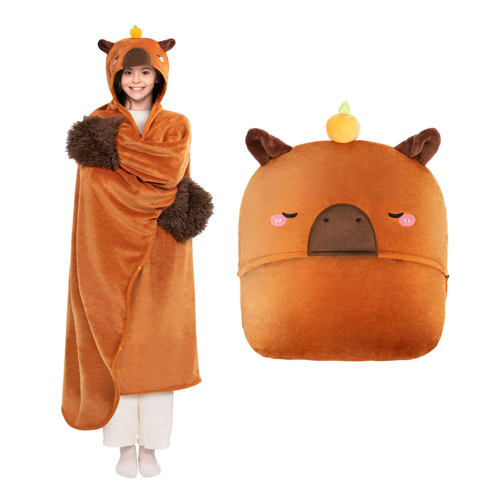 Mewaii Wearable Oversized Blanket Hoodie for Adults