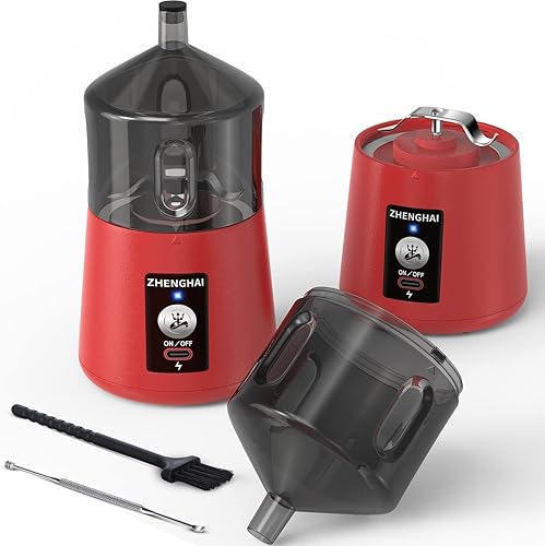 Molinillo eléctrico portátil de hierbas. Recargable USB-C, tamaño compacto, fácil de poner y quitar. Molienda rápida para brotes de flores, especias