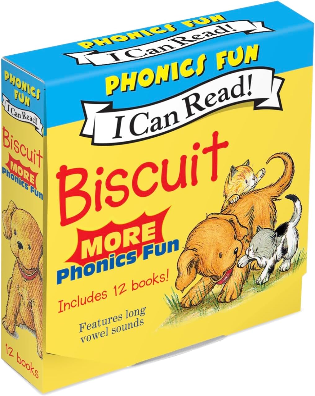 Biscuit: MORE 12-Book Phonics Fun!: Includes 12 Mini-Books Featuring Short and Long Vowel Sounds
