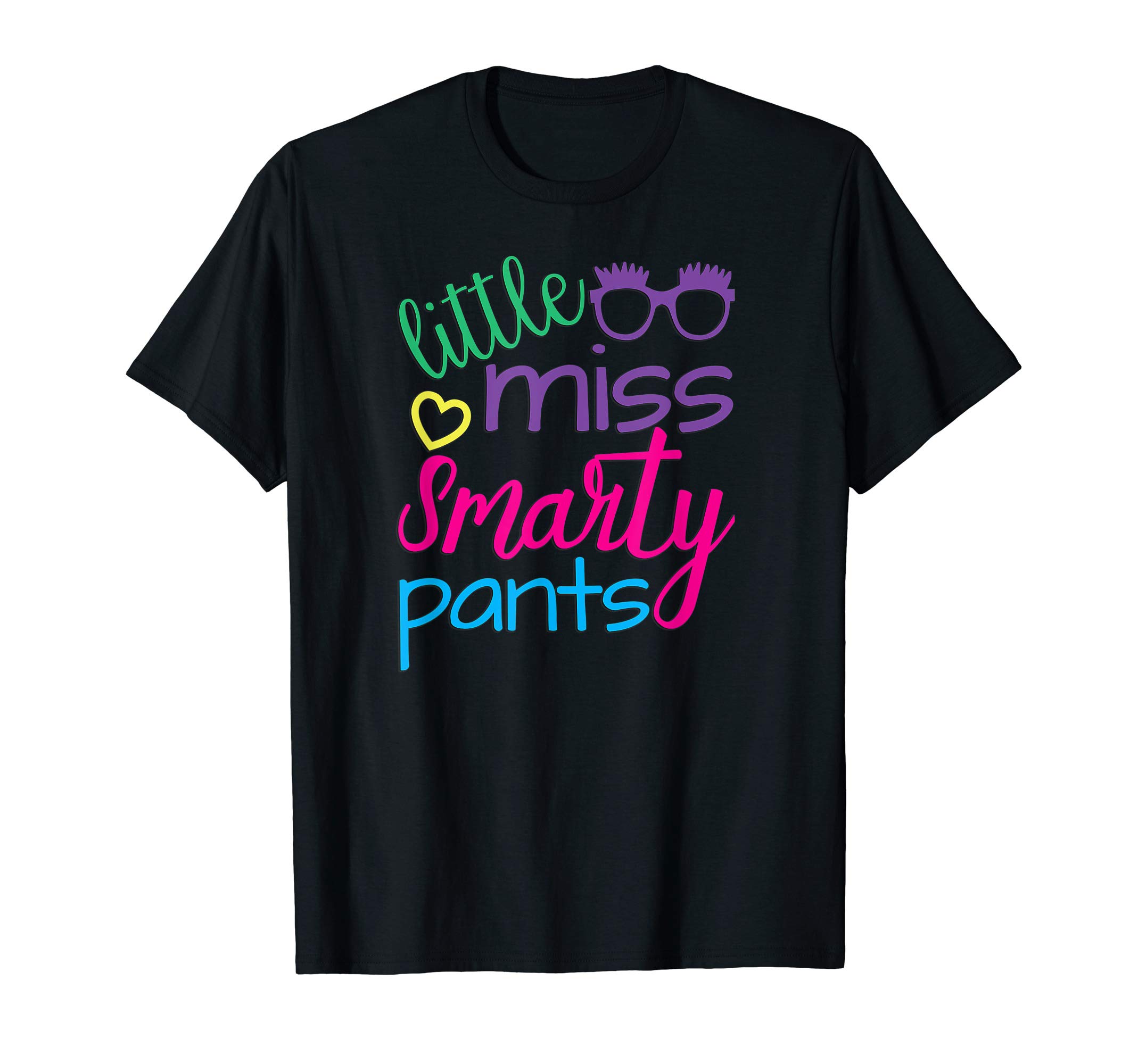 Girls Everyday School and Play ShirtsLittle Miss Smarty Pants Cute Girls T-Shirt
