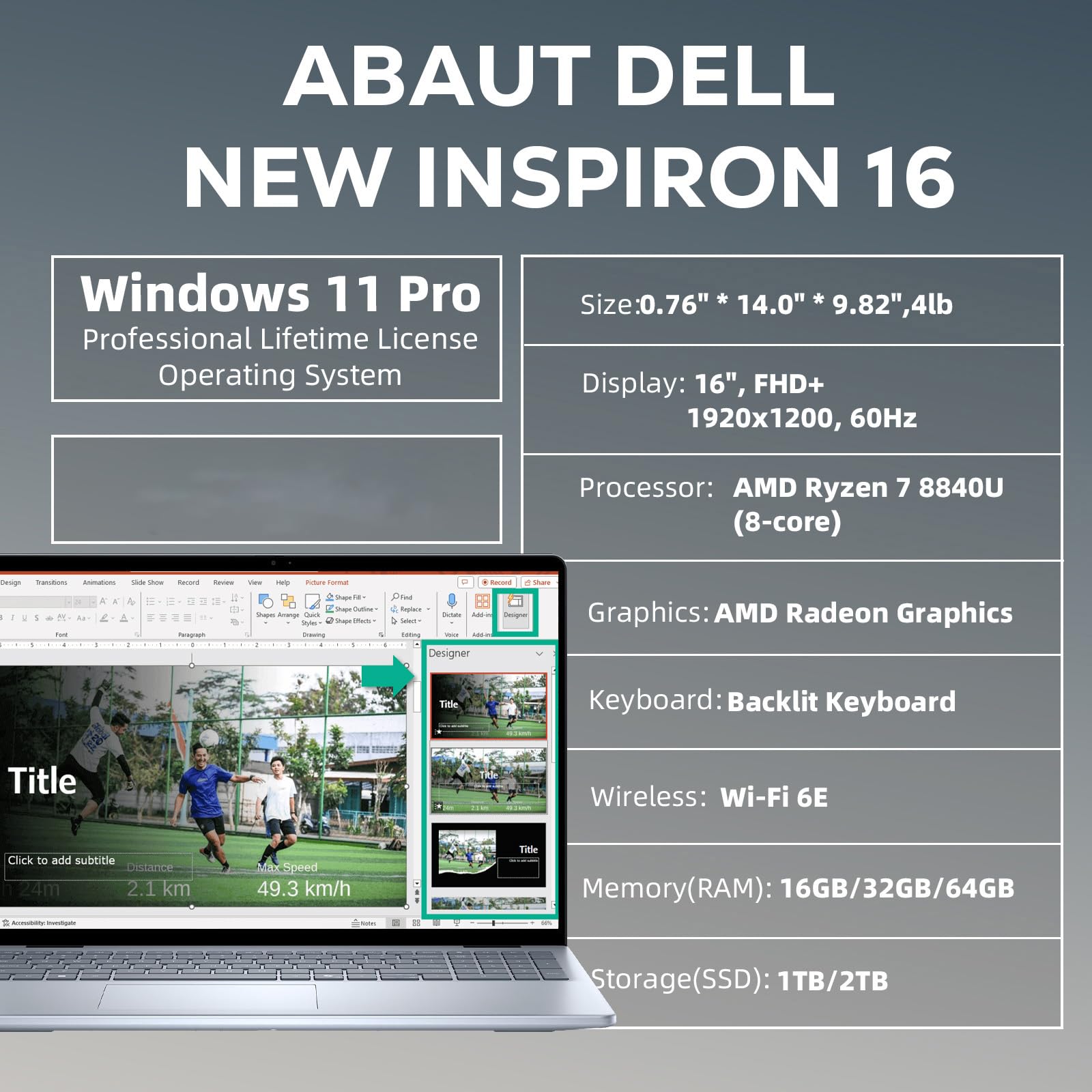 Amazon.com: Dell Inspiron 16 Business Laptop - 16