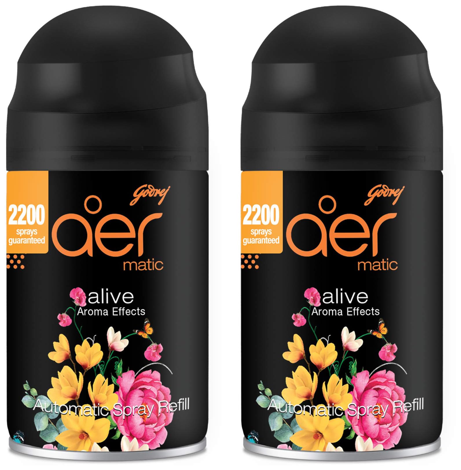 Godrej aer Matic Refill - Automatic Room Fresheners | Alive | 2200 Sprays Guaranteed | Lasts up to 60 days (225ml) (Pack of 2)-picture-21