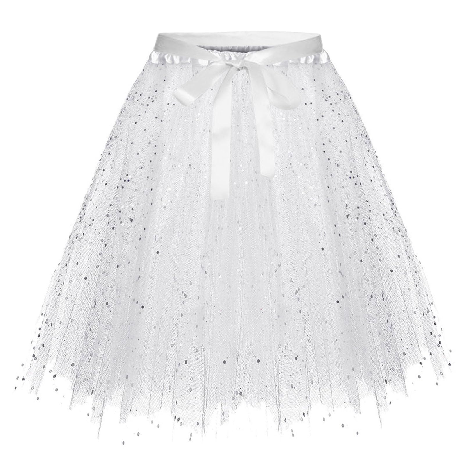 Gonna Tulle A Strati Per Donna E Bambina – Tutù Ballerina Elastico, Morbido E Luccicante, Per Carnevale E Danza