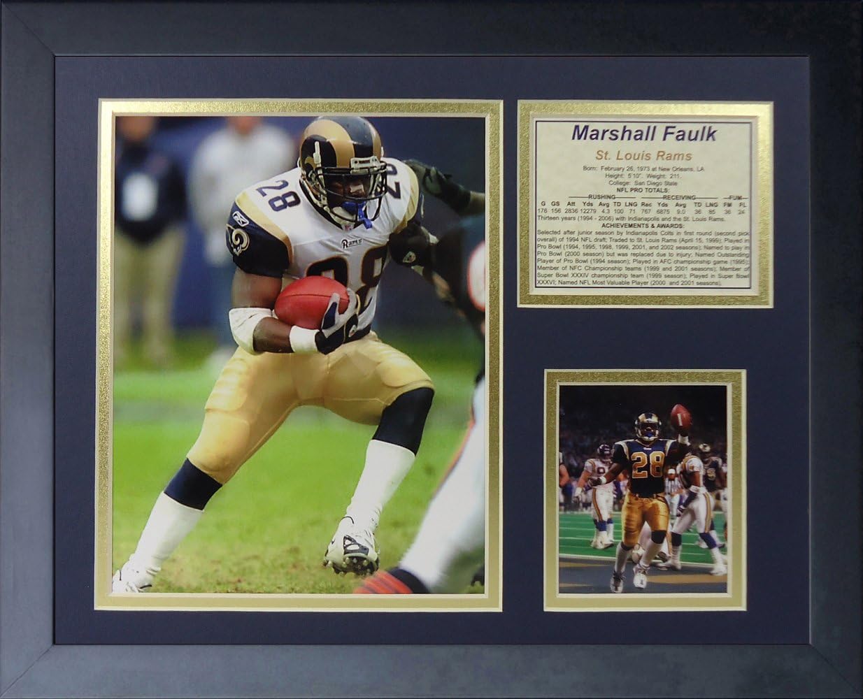 Legends Never Die Marshall Faulk Collage Photo Frame, 11" x 14"