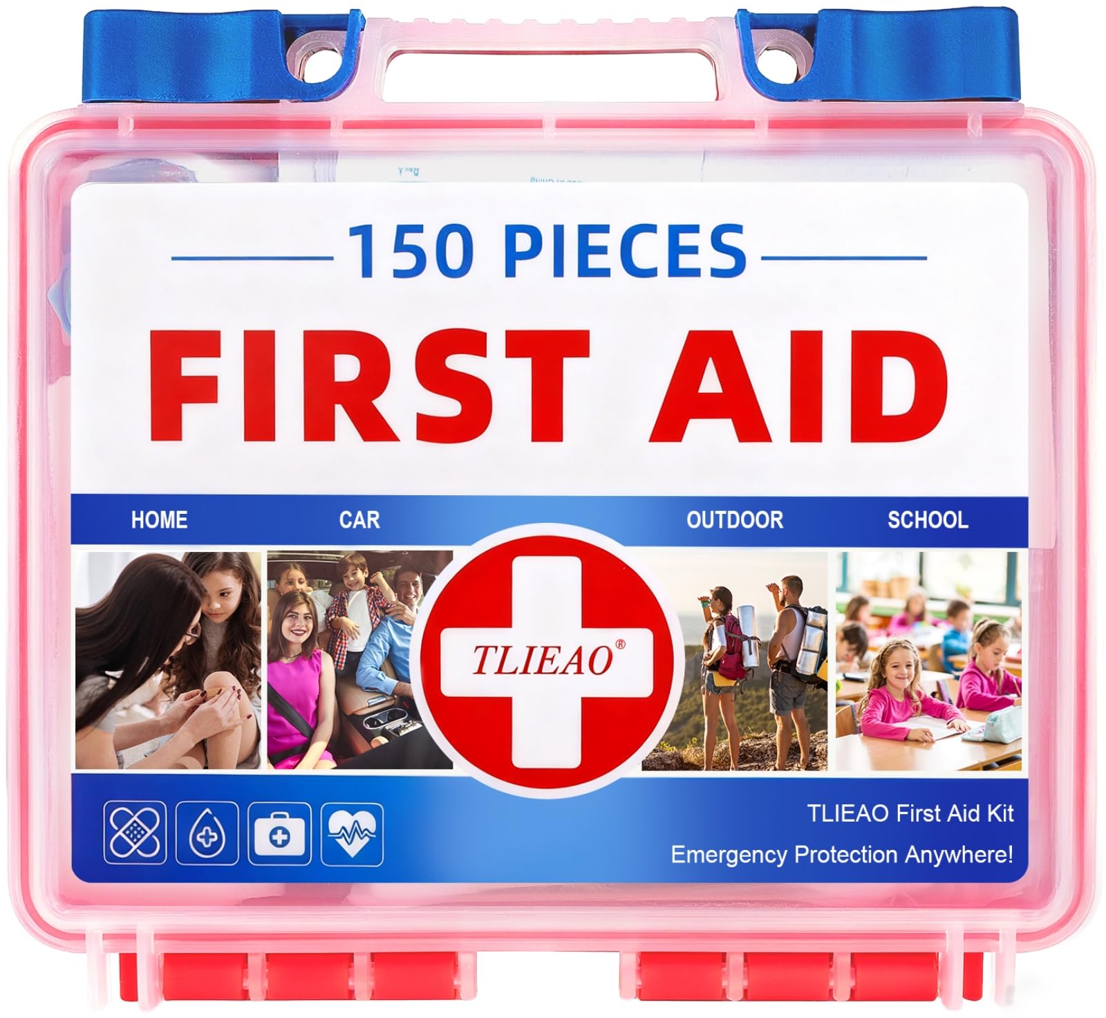Amazon.com: TLIEAO Mini First Aid Kit - 150 Pieces Emergency