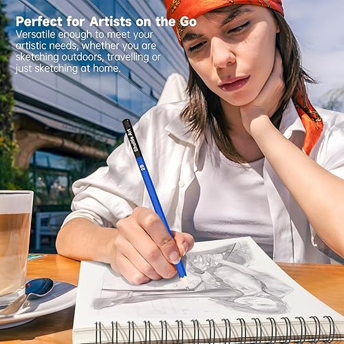 Miniatura 5 de Shuttle Art - Libros de bocetos para artistas, 9 x 12 pulgadas, 160 hojas de papel de boceto, ideal para dibujo y suministros escolares (paquete de