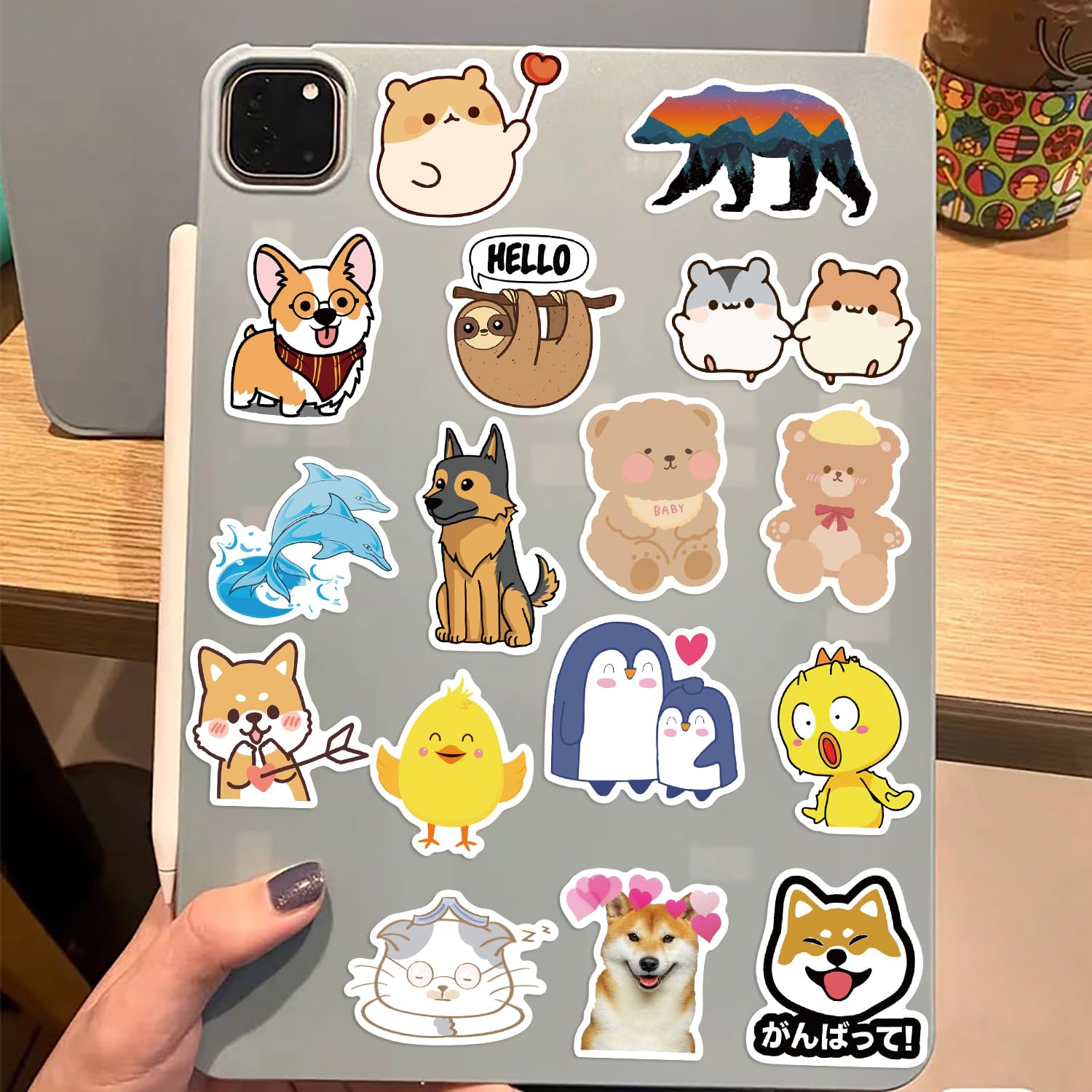 Cute Animal Stickers Benresive 200 Pcs Animal Stickers For Kids - Waterproof Vinyl Stickers For Water Bottles & Laptops Vinyl Stickers Kids