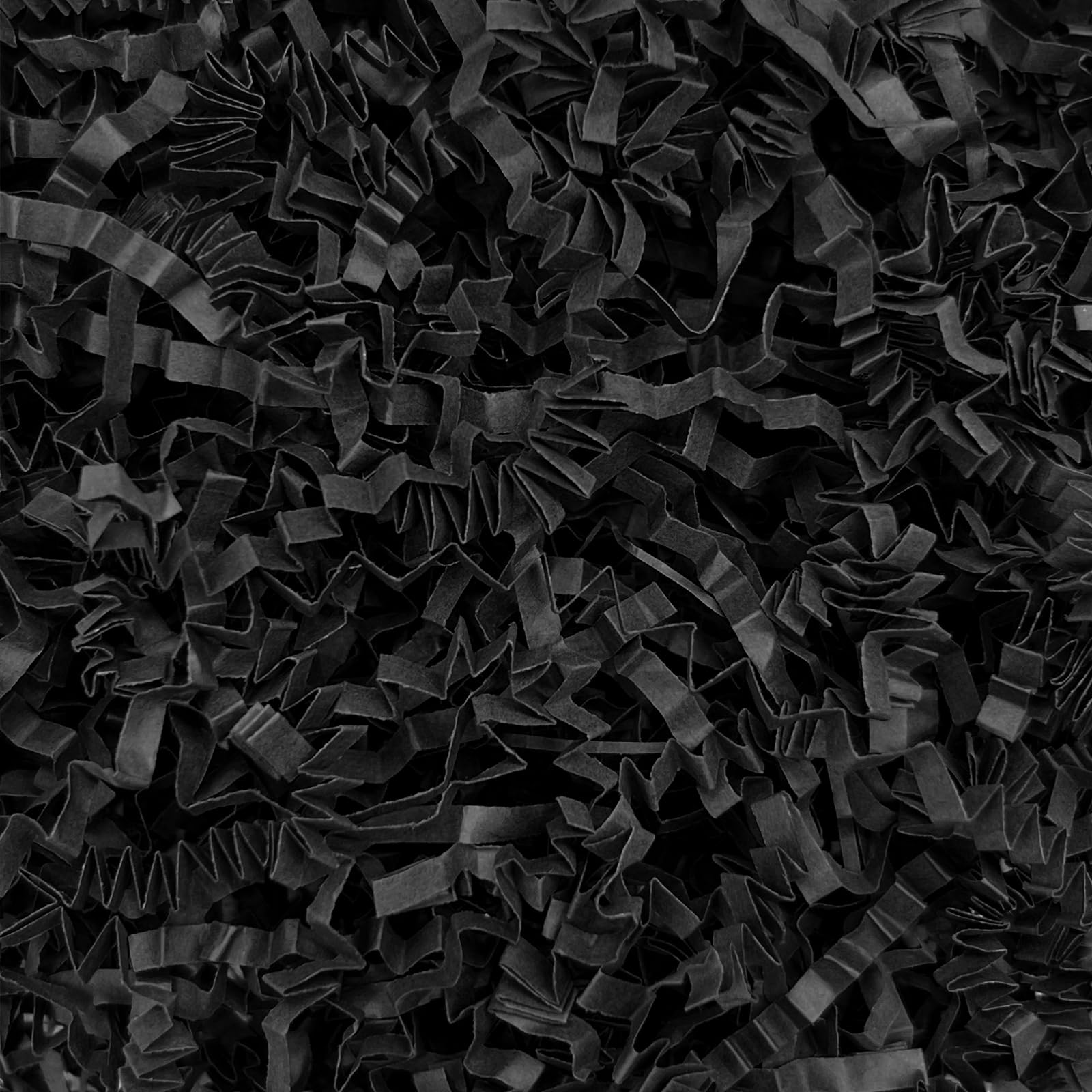 Black Crinkle Cut Paper Shred Filler, 1 LB Basket Filler Shredded Paper, Confetti Stuffing for Basket Filling, Halloween, Thanksgiving, Christmas, Birthdays, Gift Wrapping, Stuffer Party Supplies