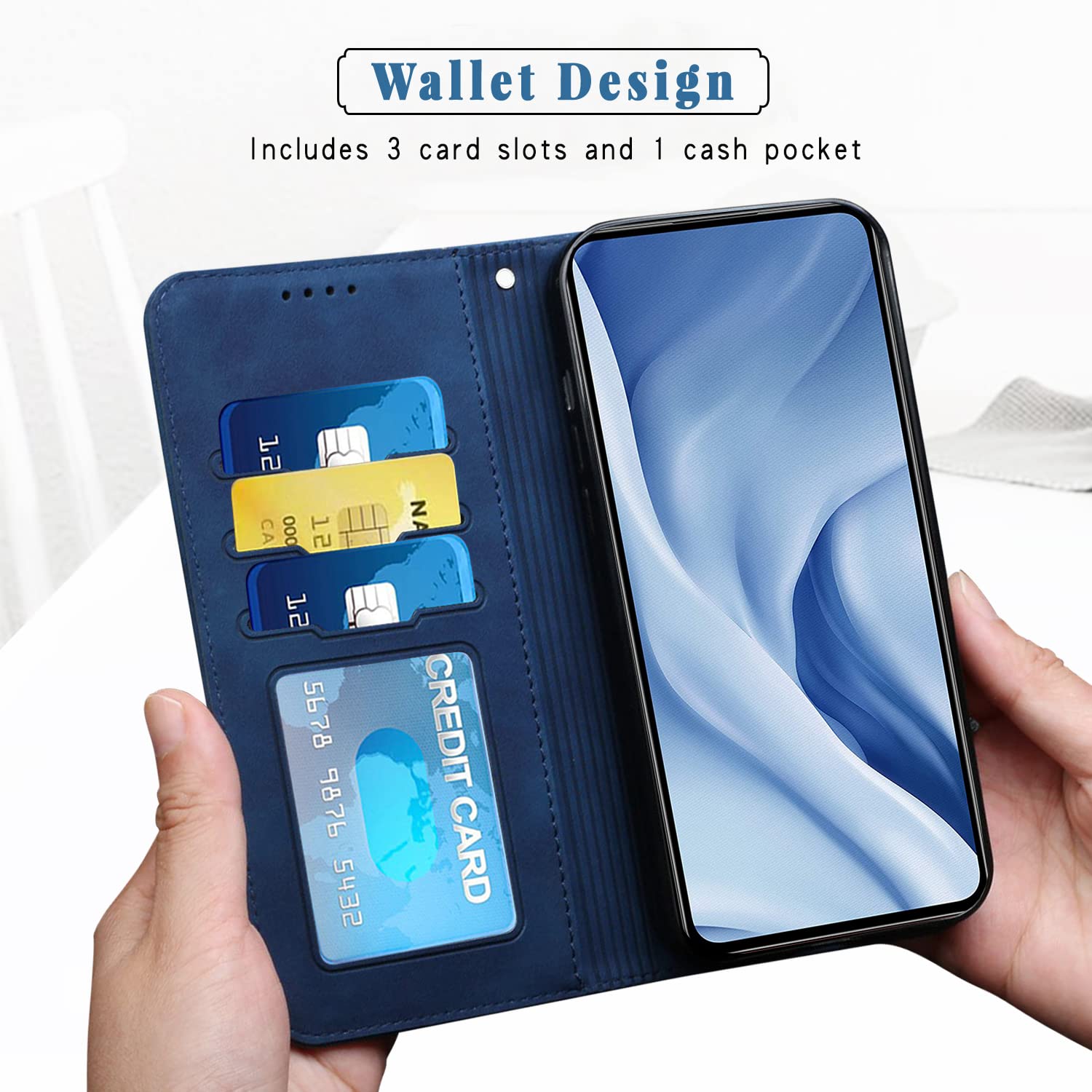 Custodia Flip Per Motorola Moto G9 Play - Cover In Pelle PU Con Design Mandala, Protezione Completa - Foto 2