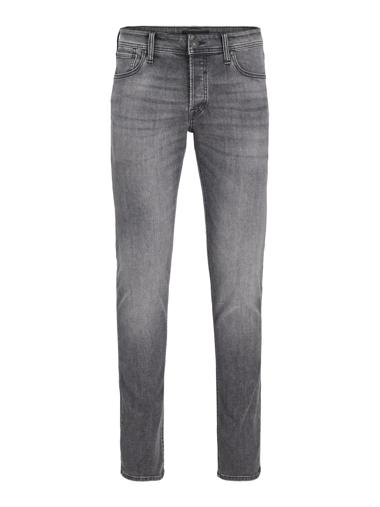 JACK & JONES Men’s Slim Fit Stretch Jeans, Black Denim Pants, Black Denim Jeans for Men UK, Waist Size W34, Inside Leg 34