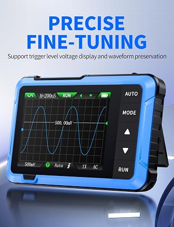 10MHz Oscilloscope and 9999 Counts Multimeter