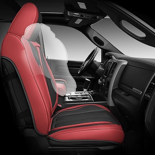 Miniatura 3 de BLINGBEAR Juego completo de fundas de asiento de automóvil de piel sintética para Toyota Tundra Crew CabCrew CabCrew Max CabDouble CabRegular