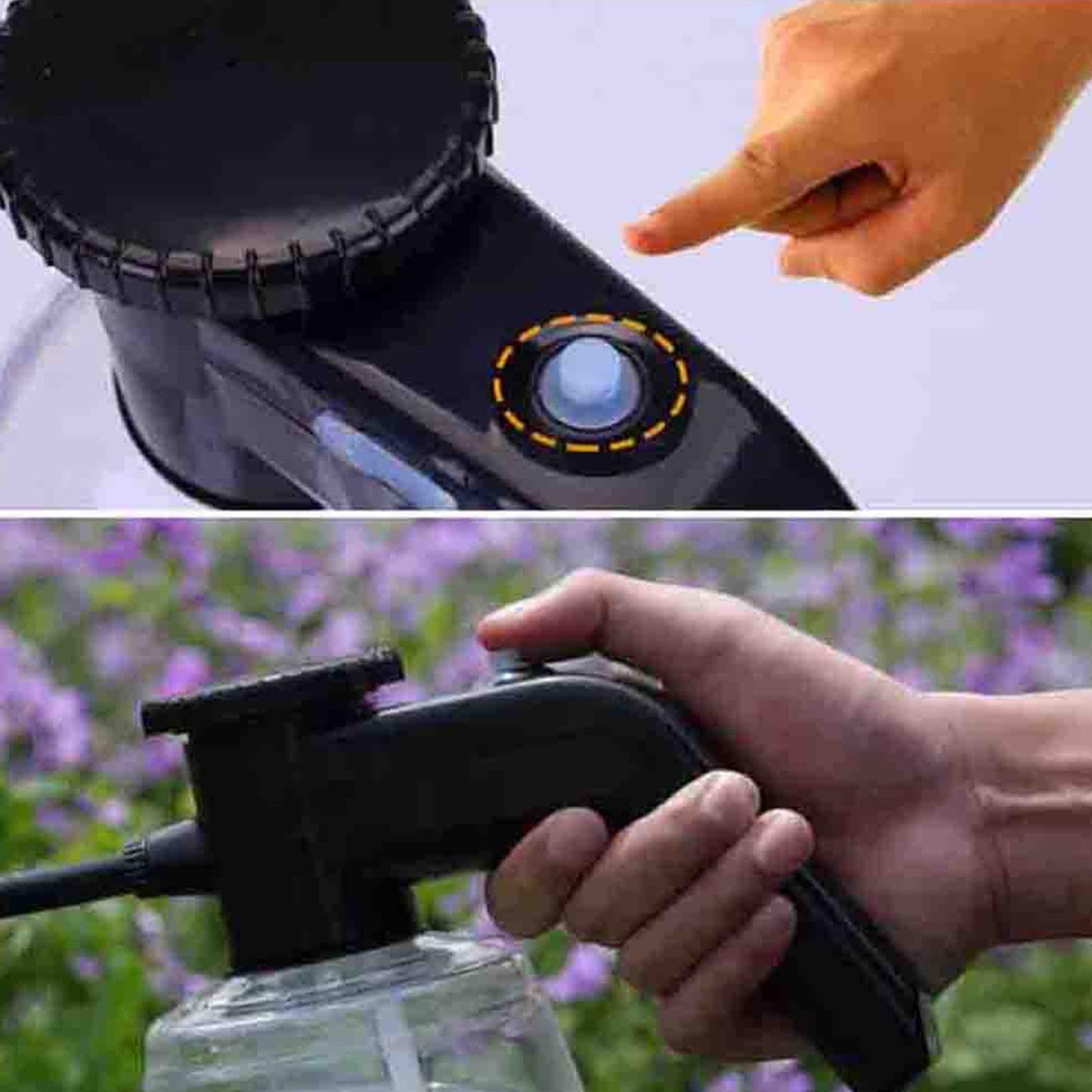 Flacone spray elettrico | Nebulizzatore 2L per Piante,Flacone spray, spruzzatore per piante elettriche per interni, esterni, testa di spruzzatura regolabile a 360°, spruzzatore per giardinaggio, ferti