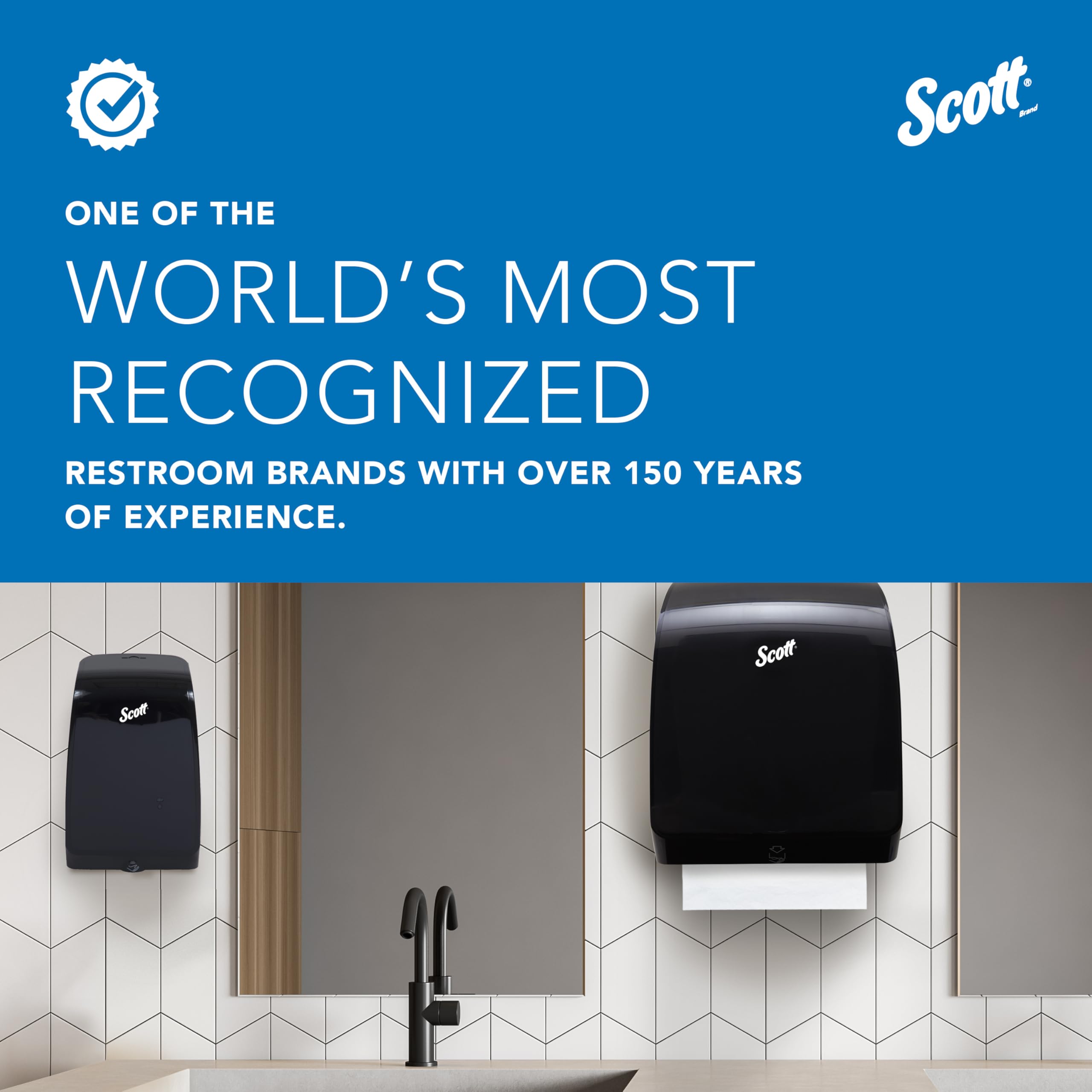 Scott Essential Professional 100% papel higiénico a granel de fibra reciclada para negocios (13217), rollos estándar de 2 capas, blanco, 80 rollos/caja, 506 hojas/rollo (el embalaje puede variar)
