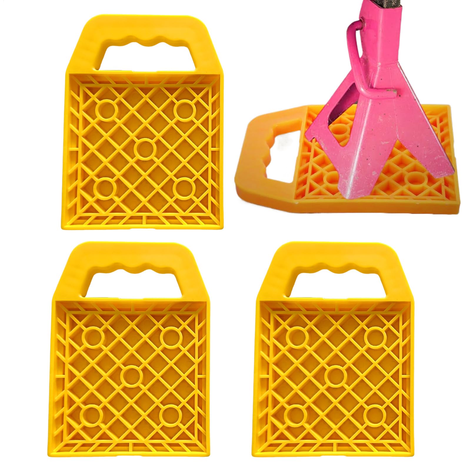 Lot de 4 blocs stabilisateurs antidérapants multi-angles pour camping-car, stationnement, voyage, plage, piscine, camping-car, caravane, pique-nique