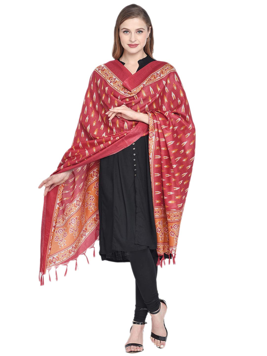 DUPATTA BAZAAR Woman's Printed silk Dupatta