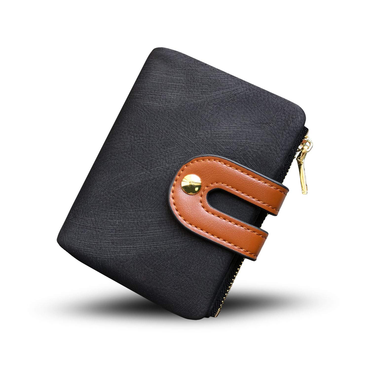 YOTOO TOPKULL Womens Wallets Bifold Leather Small Wallets for Women Mini Rfid Thin Billfolds Ladies Wallets Slim Compact with Zipper Coin Pocket (