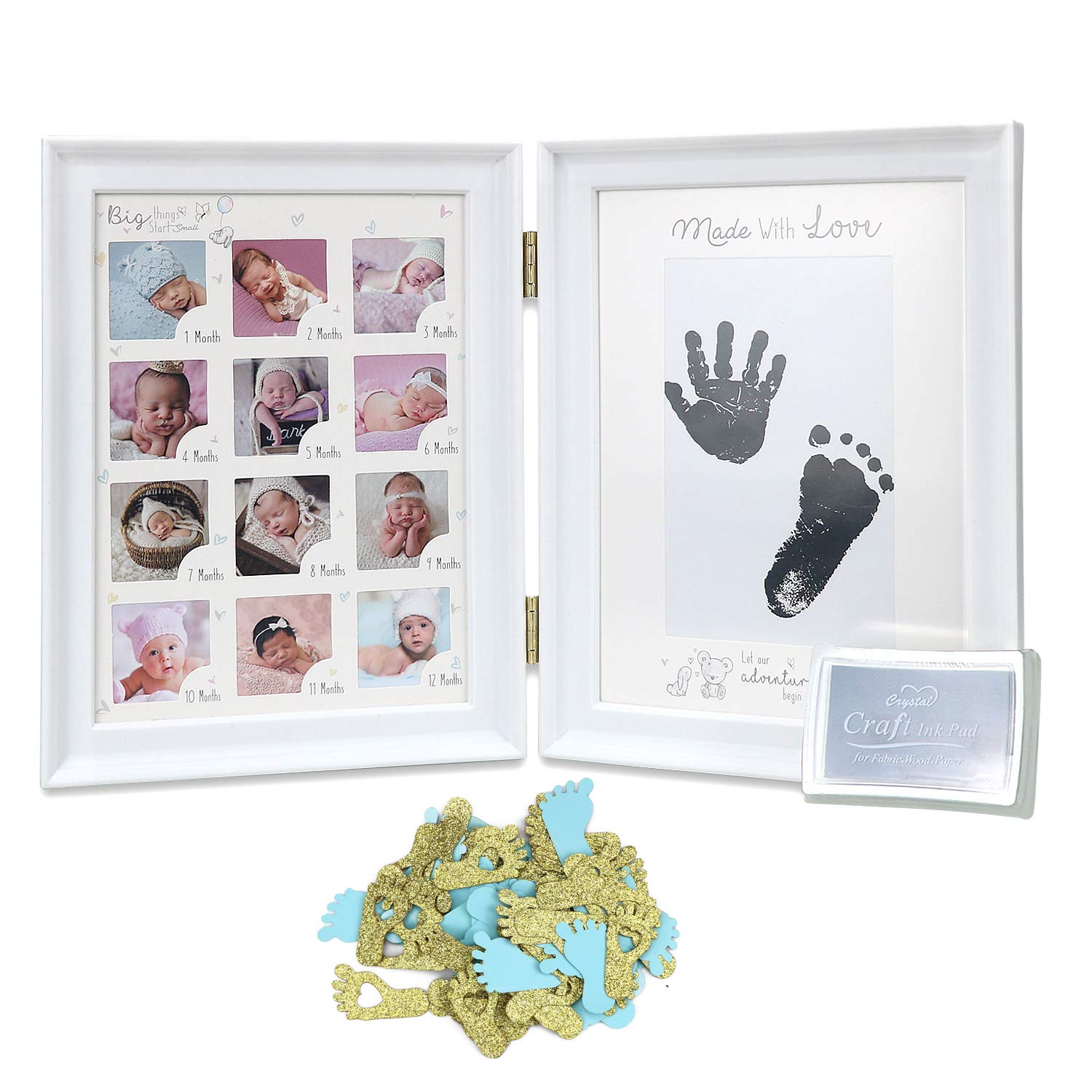 Baby Handprints Footprints Photo Frames with Handprint