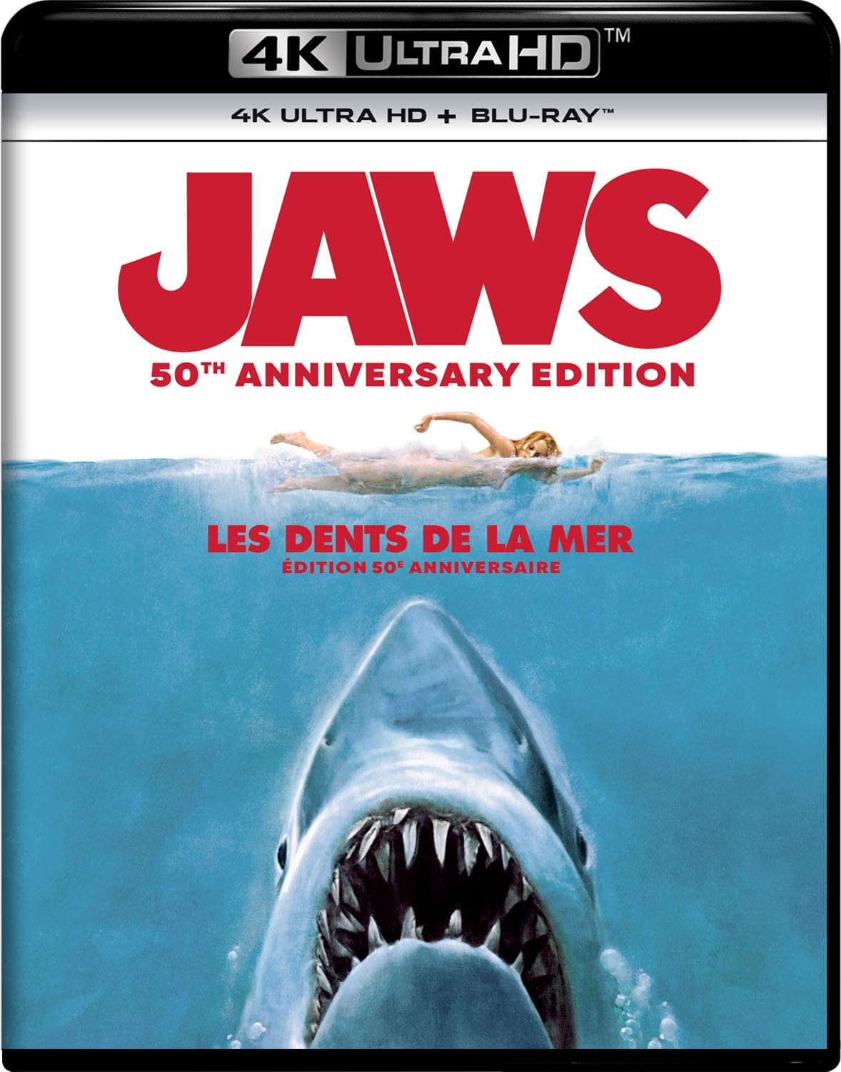 Jaws - 50th Anniversary Edition 4K Ultra HD + Blu-ray (Bilingual