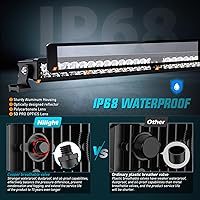 Vista 6 de Nilight LED Light Bar 32 Inch 29LED Single Row Spot Screw-Less Night Vision Off Road Driving Lights w/16AWG Rocker Switch Wiring Harness Kit for