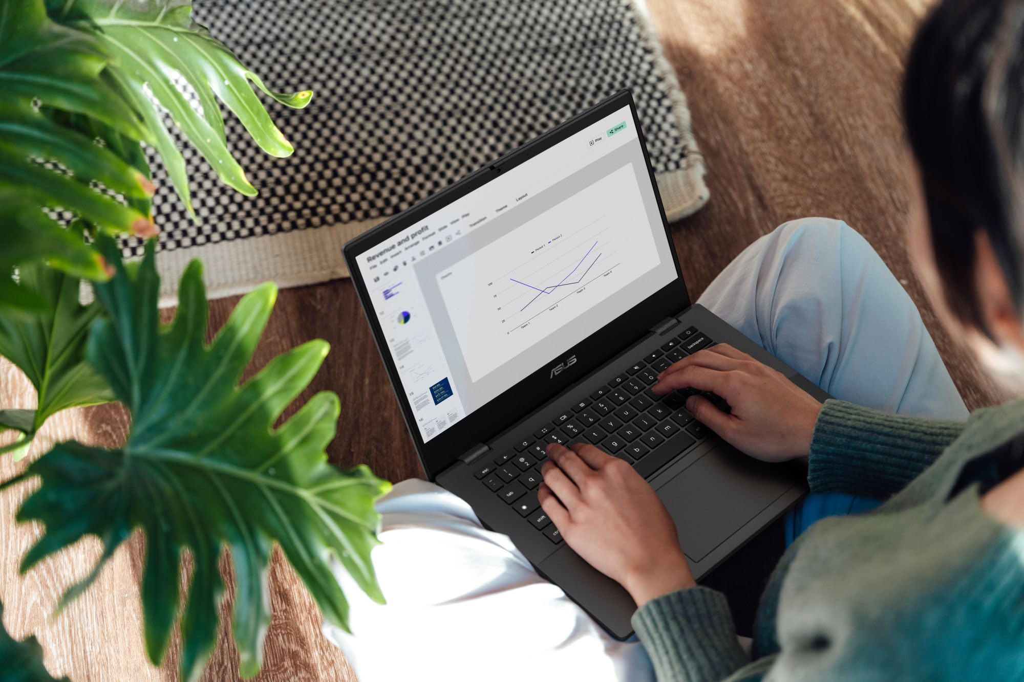 ASUS Chromebook CM1402CM2A#B0D5RFLLH4, Notebook con Monitor da 14" Anti-glare, 60Hz, Processore MediaTek Kompanio 520, RAM 8GB, 128GB eMMC, grafica ARM Mali-G52 MC2, ChromeOS, Grigio