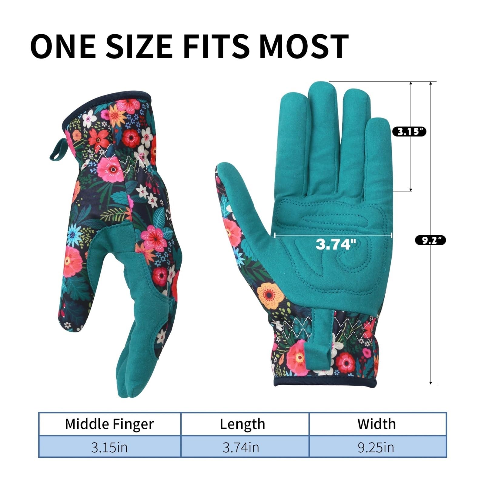 Guantes de jardinería, Guantes de jardinería for mujer, multicolor, for desmalezar, cavar, plantar, podar(Onecolor)