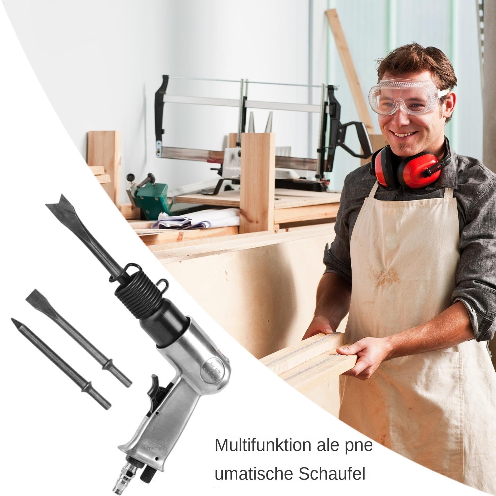 Air Hammer -Meißel Set, Leichte Luftschaufel, Pneumatisches Werkzeug, Hochleistungs -Industrie Hammer