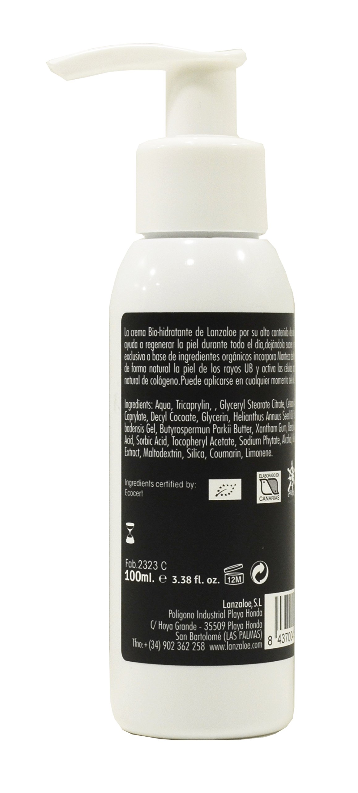 Lanzaloe Bio-moisturising Aloe Vera organic cream 100ml, 100 ml (Pack of 1) - Image 2