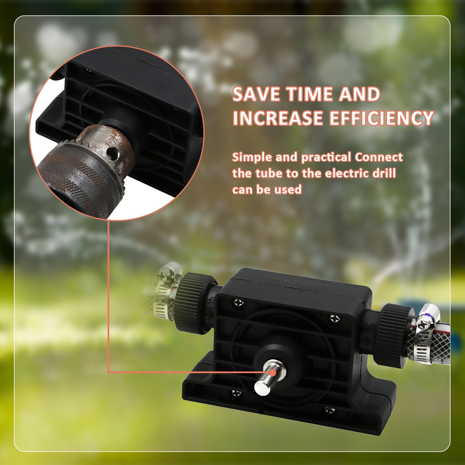 mohito Akkuschrauber Pumpe, 1pcs, Elektrische Bohrpumpe Mini, Hohe Durchflussmenge, Pumpe Bohrmaschine, Für den Transfer von Öl und flüssigem Wasser
