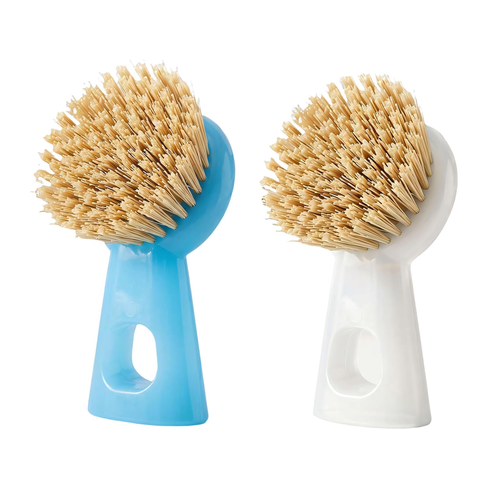 Kitchen Scrub Brush with Short Handle Standing Wipe Brush for Easy Grip and Multipurpose Clearing Tasks Pots Scourer