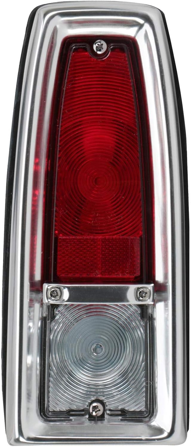 Speedway Motors Tail Light Assembly Compatible with 1966–1967 Chevy II/Nova, Complete Housing with Lens and Incandescent Bulb, Direct Replacement Fit, Sold Individually