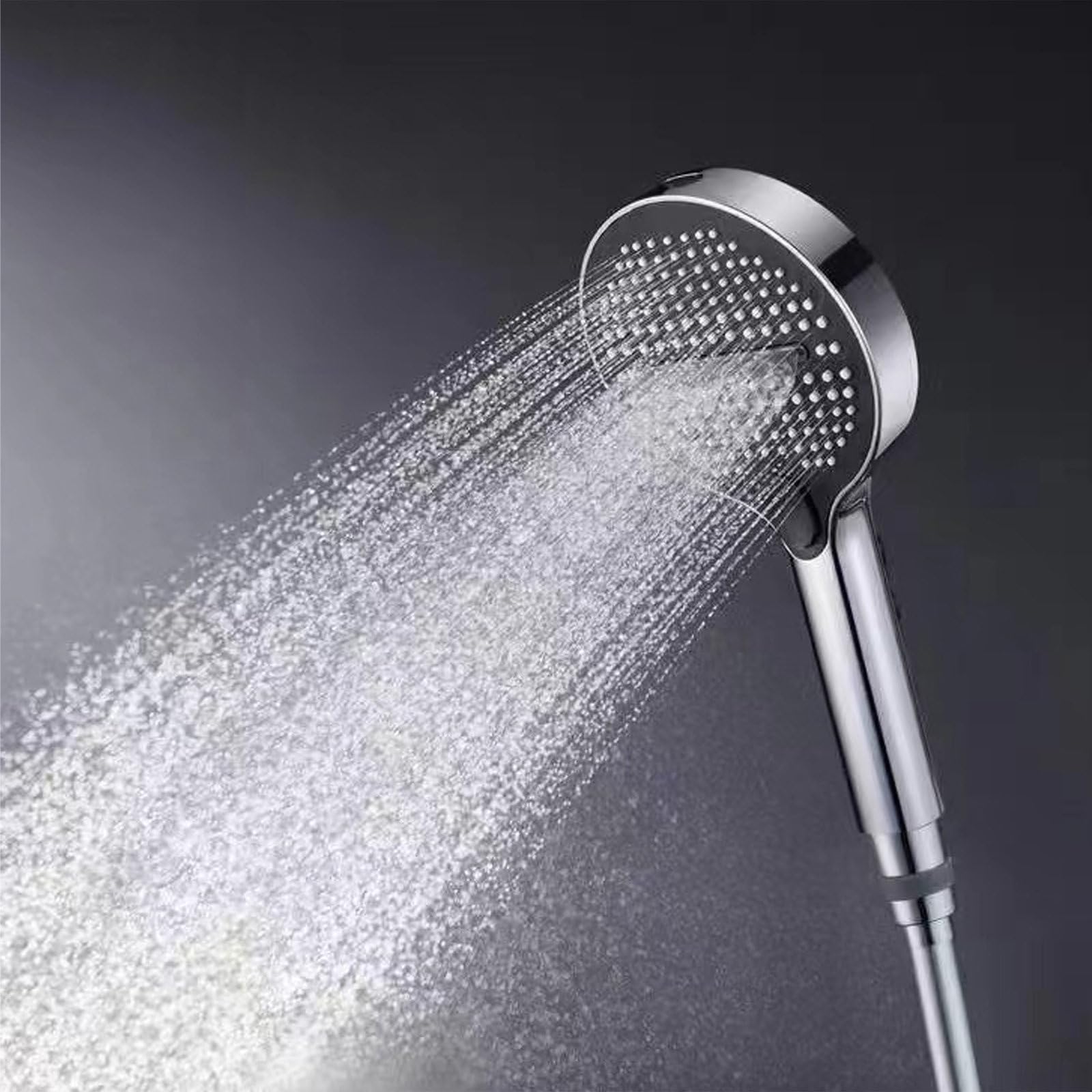 Alcachofa De Ducha, Cabezal De Ducha, 5 Modos De Chorro, Alta Presión, Boquillas De Silicona Antical, Acabado Cromado, Compatible Universalmente, Ahorro De Agua
