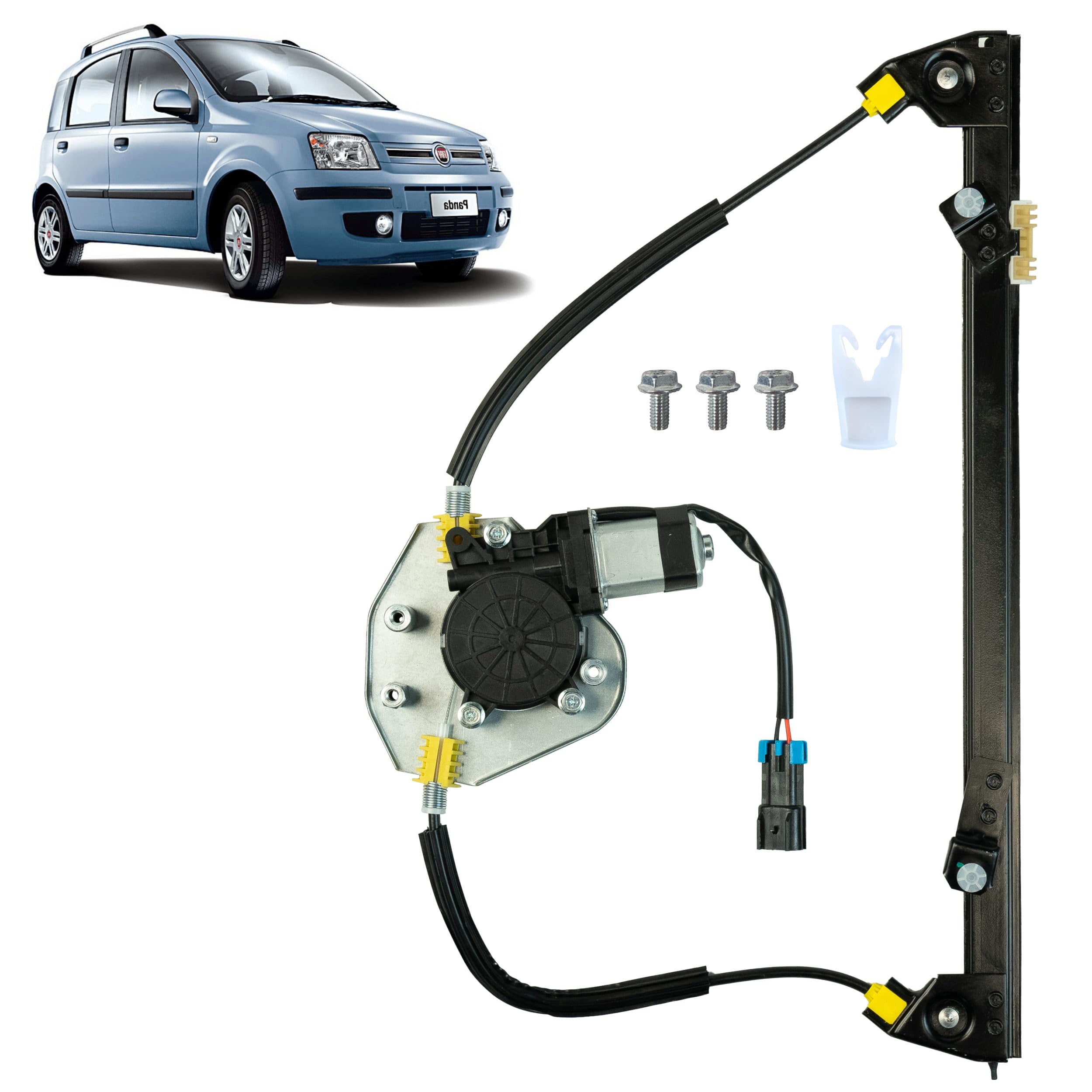 STARKIT PERFORMANCE Fensterheber passend für Fiat Panda 2 (2003-2012) MIT MOTOR. VORNE RECHTS (Beifahrerseite) 46803651, 51846384