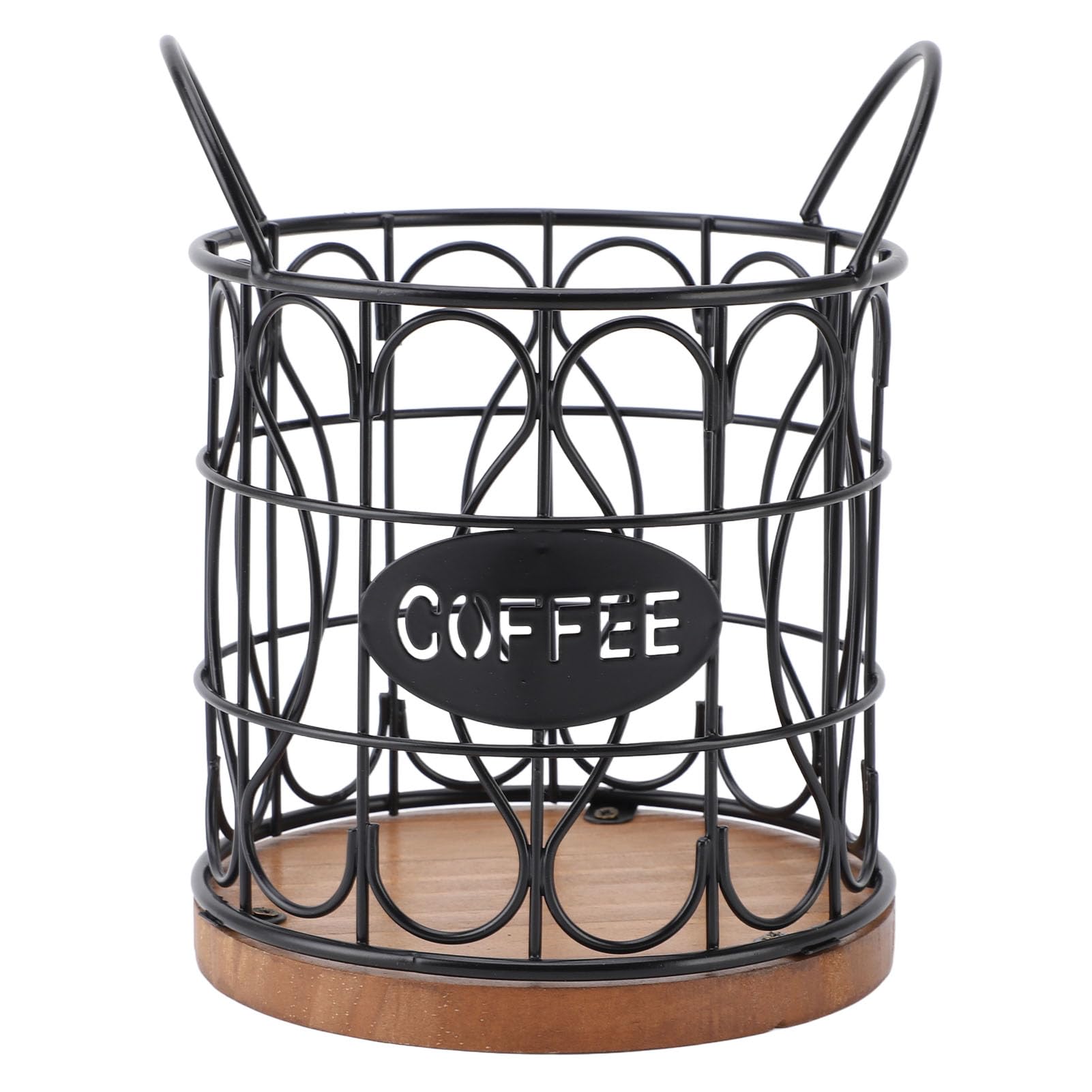 Panier à café anti-encombrement corbeille à capsules élégante noire