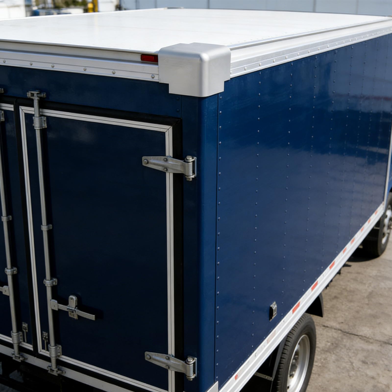 2 protections d'angle métalliques : protections de bord en aluminium pour camions frigorifiques – d'angle pour conteneurs, fourgons et boîtes à outils de pour le transport