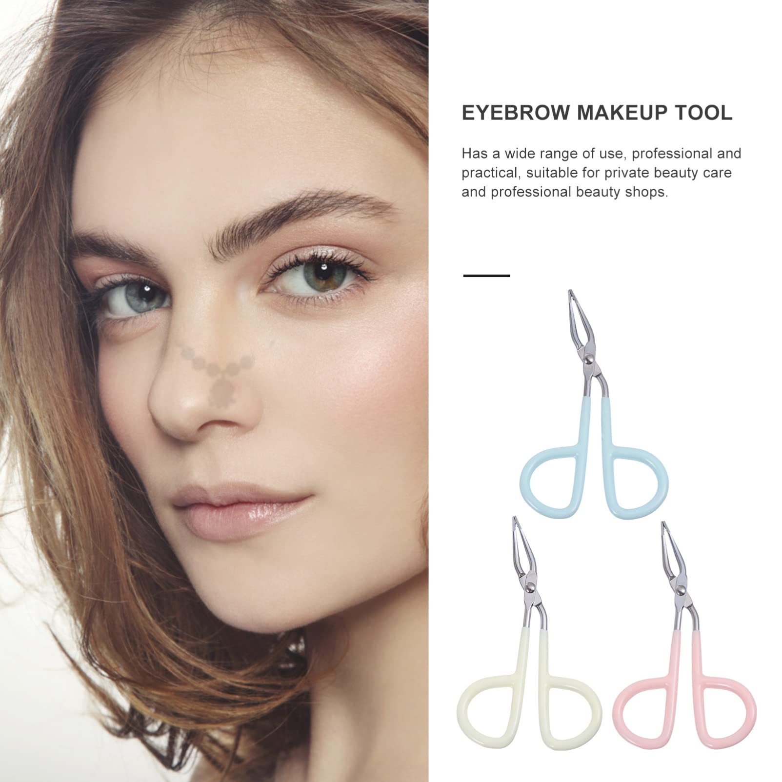 12pezzi Pinzette Sopracciglia Inossidabile Pinzette Per Make-up Per Rifinire e Sopracciglia Facili Usare e Resistenti