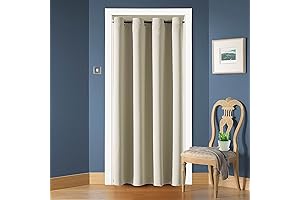 ChrisDowa Blackout Door Curtains: Affordable Closet Concealment