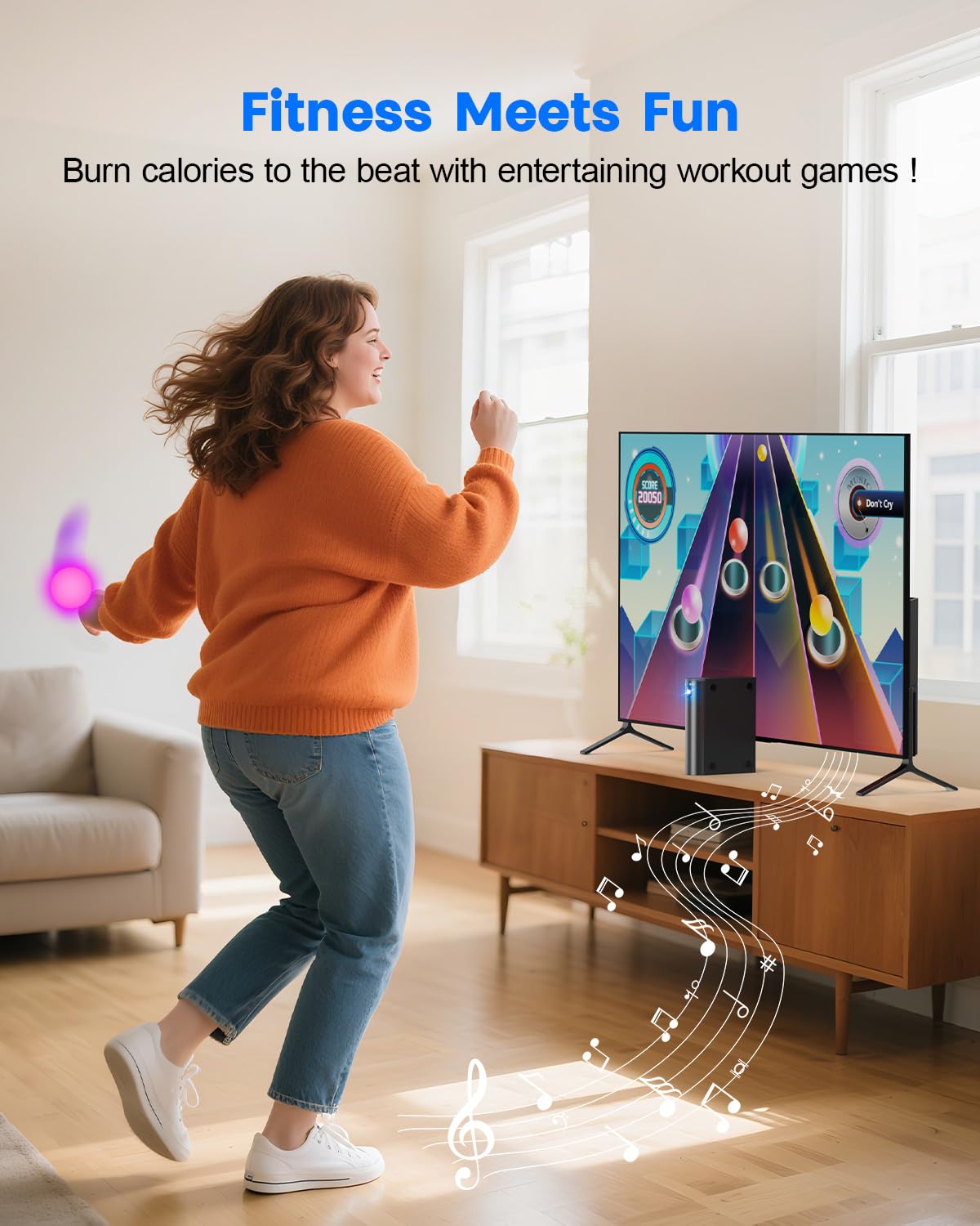 MetFut Motion Video Game Console for Kids & Adults, Plug & Play AR Camera Games for TV, for Indoor Physical Play & Interactive Family Fun. Great for Family Game Night, Playtime, and Playdates