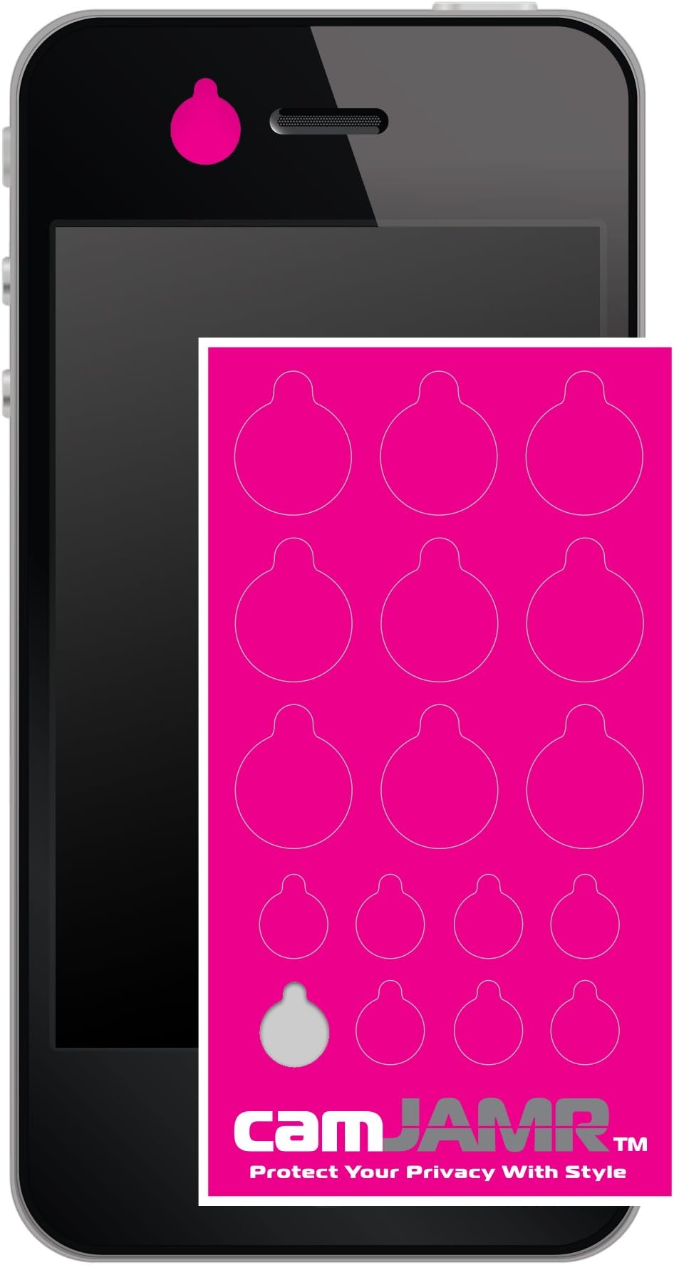 Webcam Covers, Protect Your Privacy with camJAMR Pink Pack .0035" Ultra Thin, (Includes 17 Universal Web Camera Covers) Removable & Reusable. for Laptops Tablets Smartphones Mac & More!