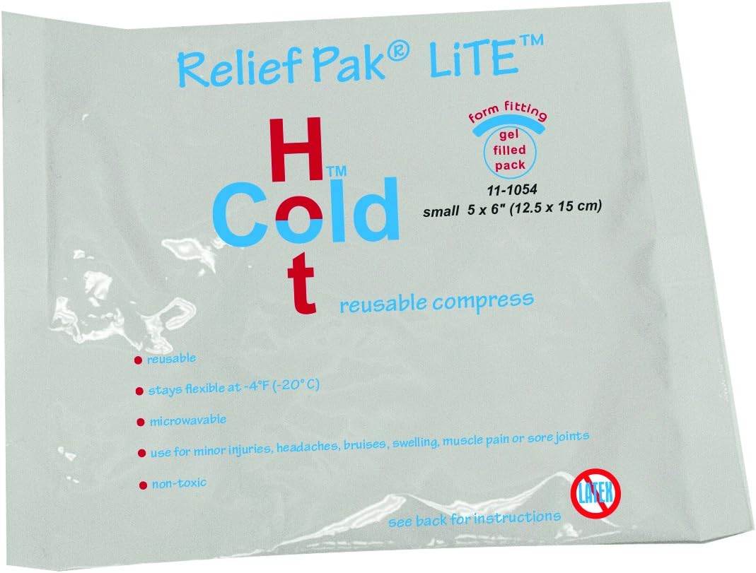 Fabrication EnterprisesRelief Pak Lite Reusable Hot/Cold Pack, 5 x 6", Each