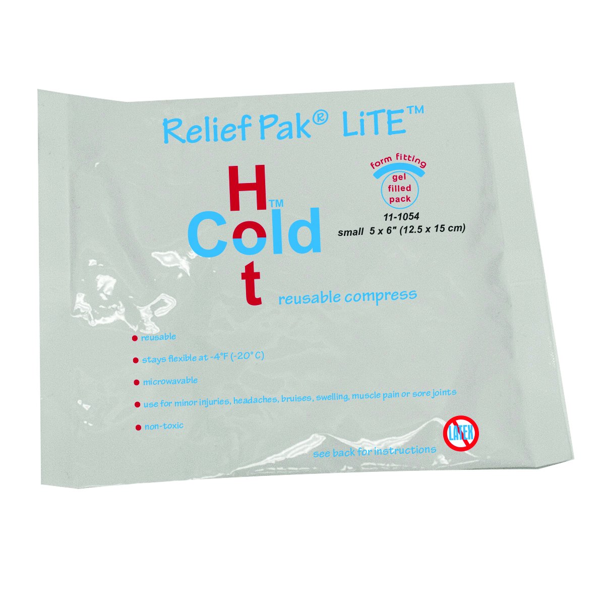 Fabrication EnterprisesRelief Pak Lite Reusable Hot/Cold Pack, 5 x 6", Each